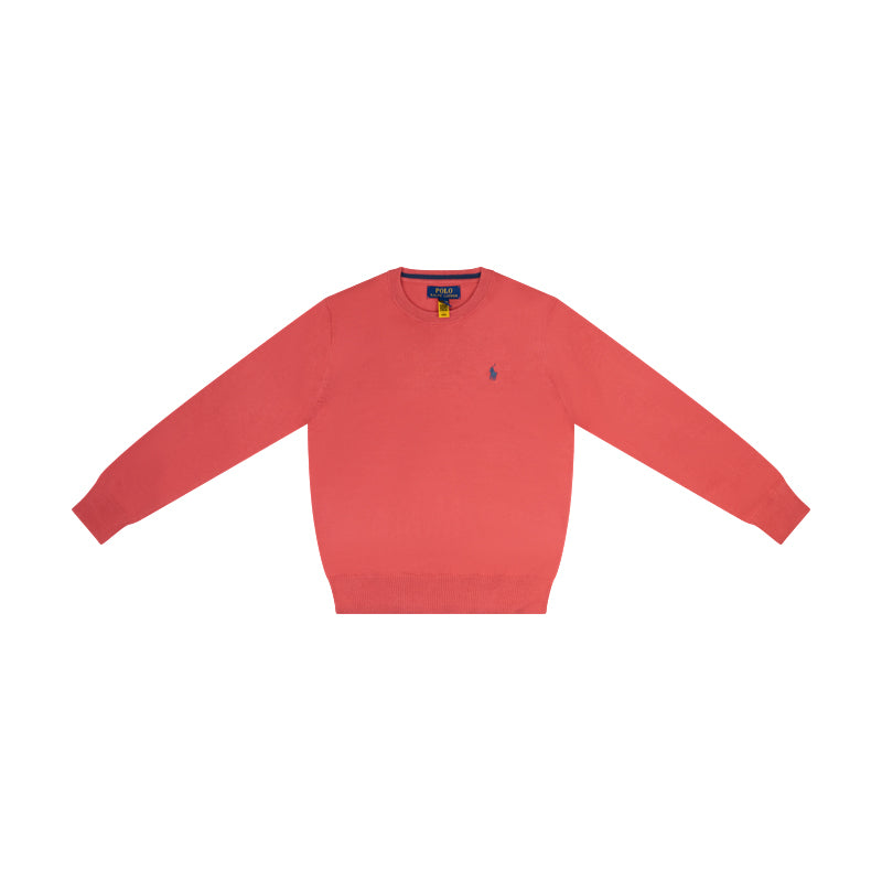 Ralph Lauren Polo Cotton Crewneck Boys Jumper Red