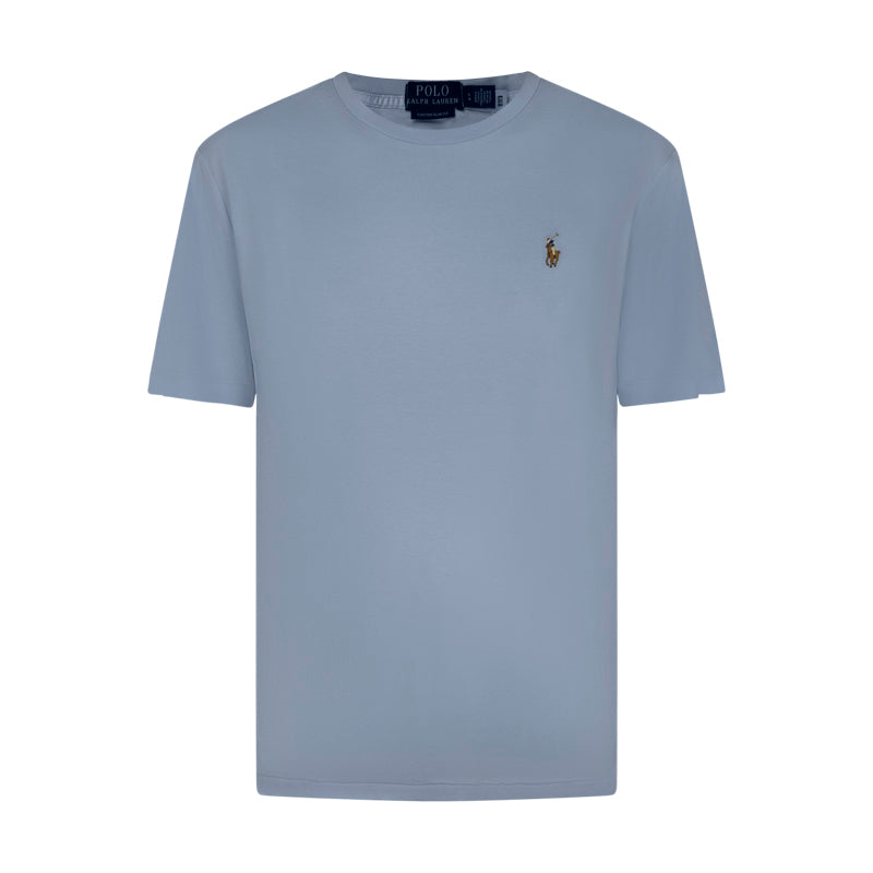 Ralph Lauren Polo Custom Slim Fit Cotton T-Shirt Blue Men's