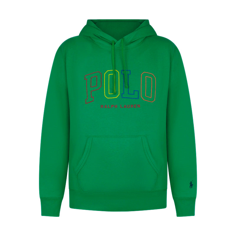 Ralph Lauren Polo Logo Fleece Hoodie Green Men's