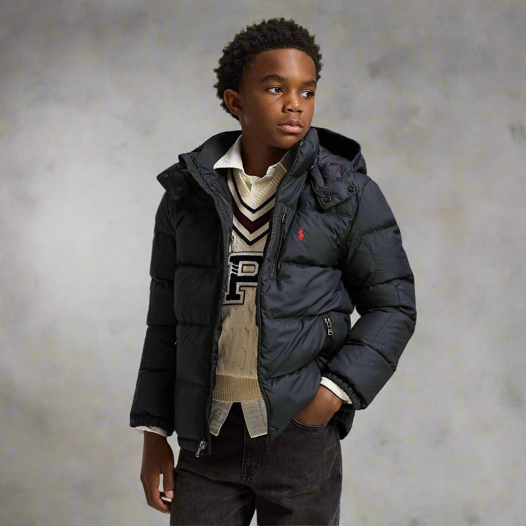 Polo Ralph Lauren Boys Ripstop Down Hooded Jacket