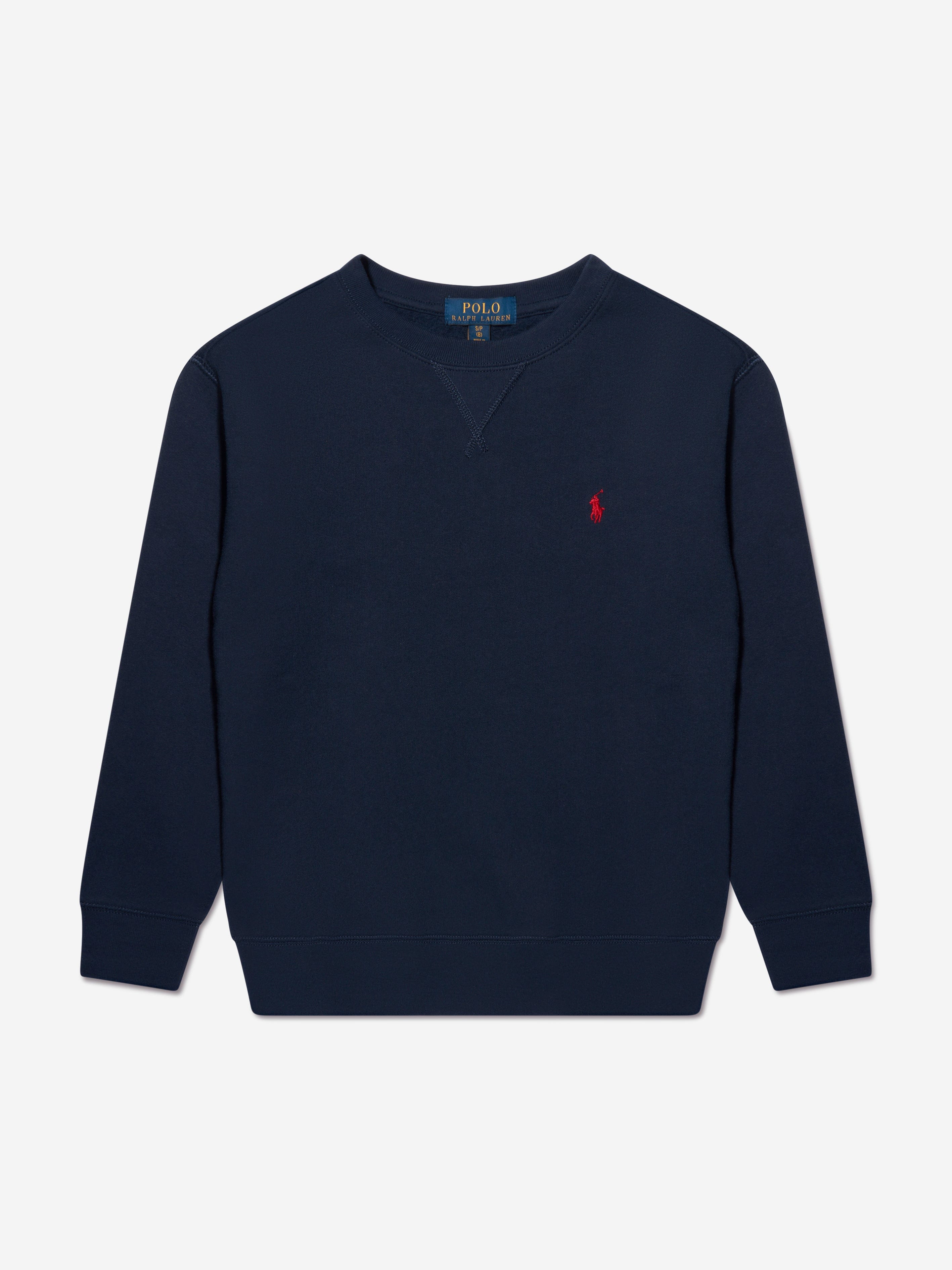 Boys Logo Sweatshirt in Navy