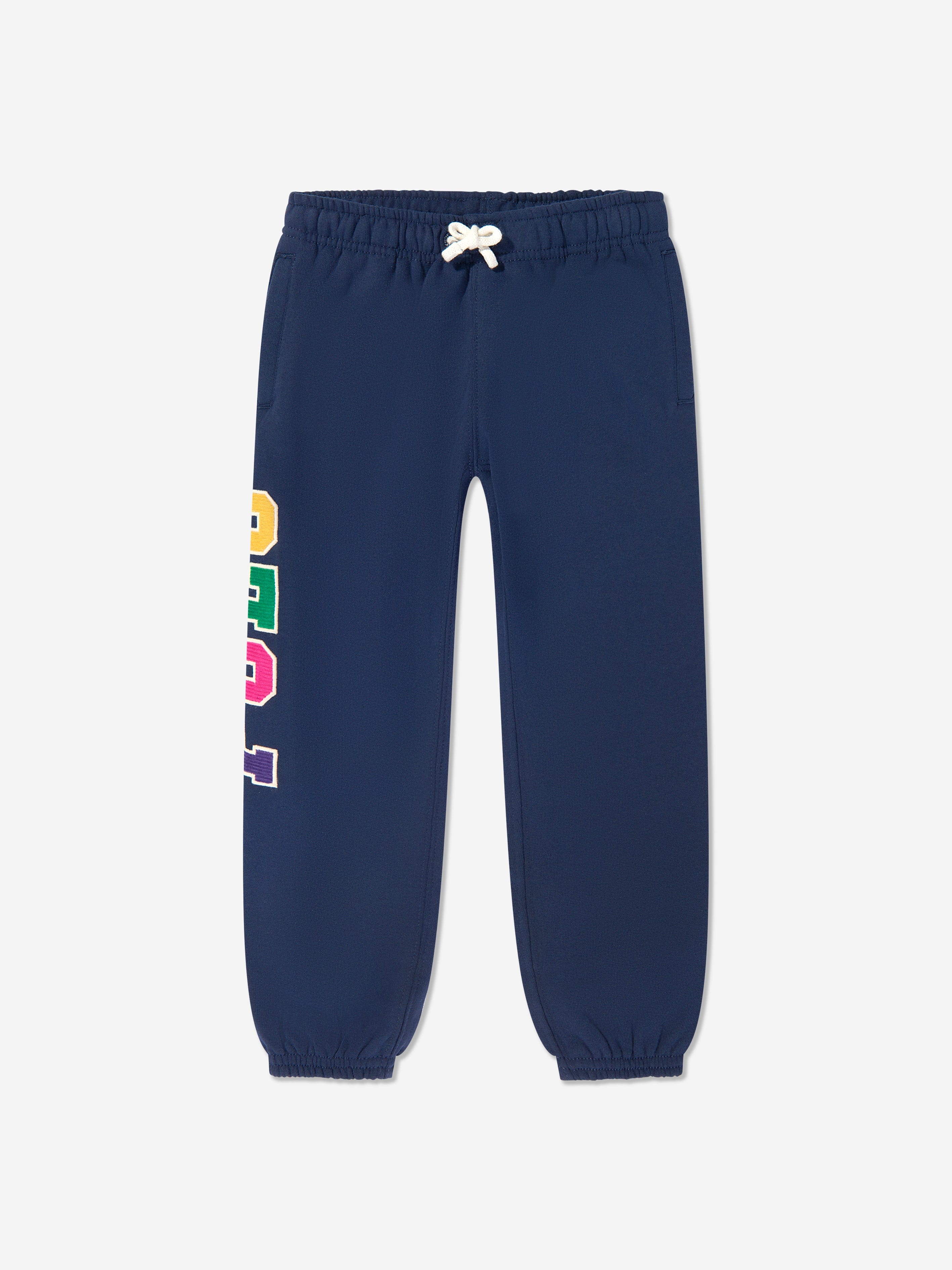 Girls Polo Joggers in Navy