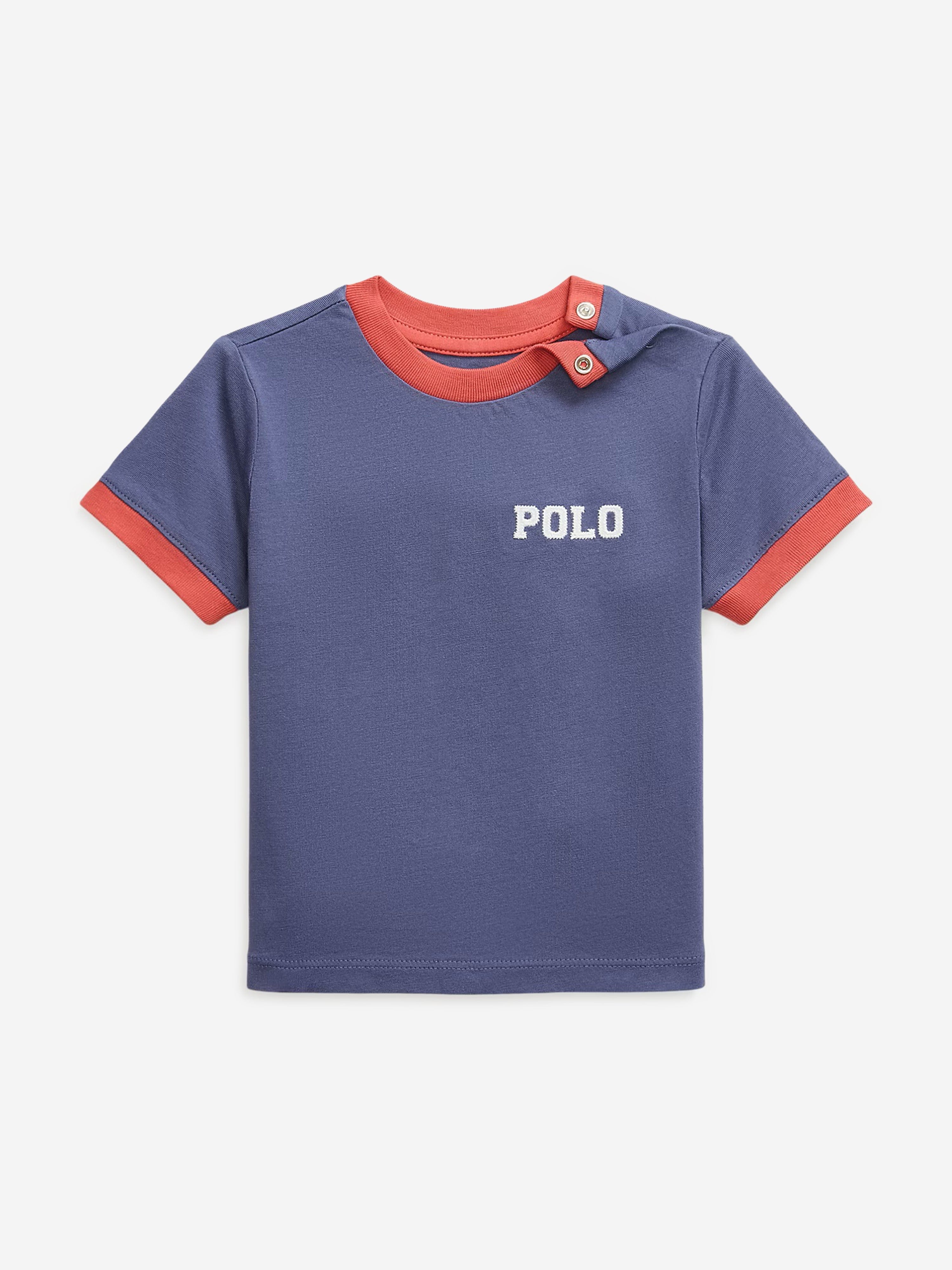Ralph Lauren Baby Boys Polo T-Shirt in Blue