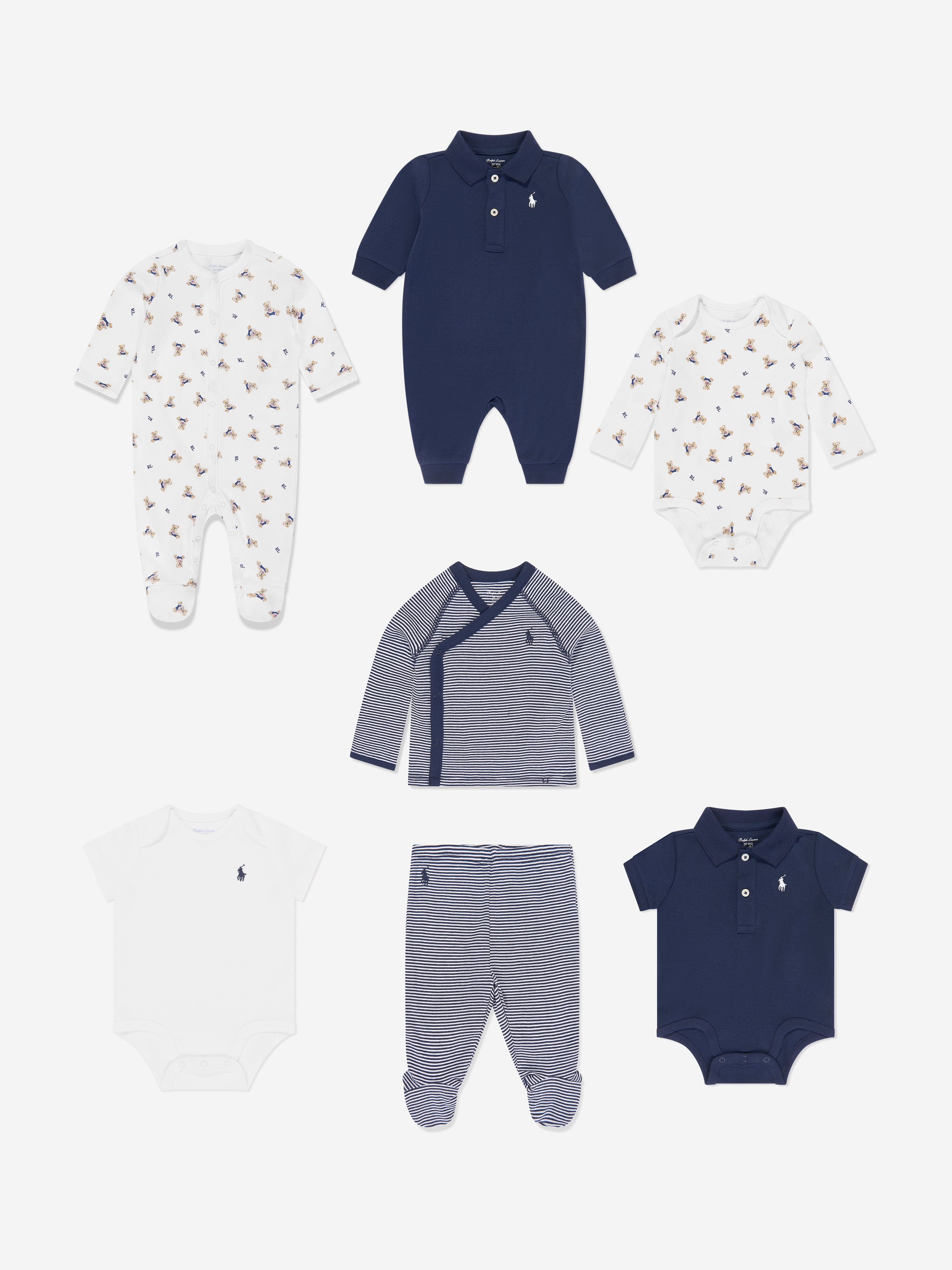 Ralph Lauren Baby Boys Branded Gift Set in Navy