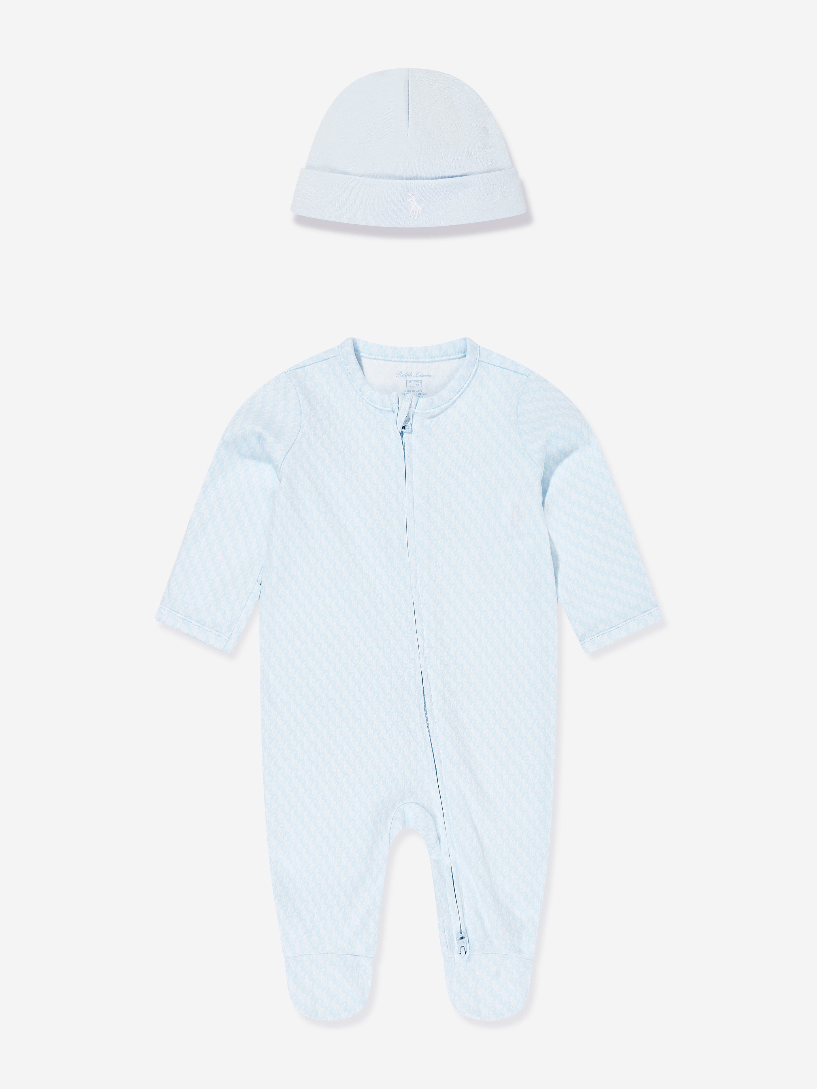 Ralph Lauren Baby Boys Babygrow Set in Blue
