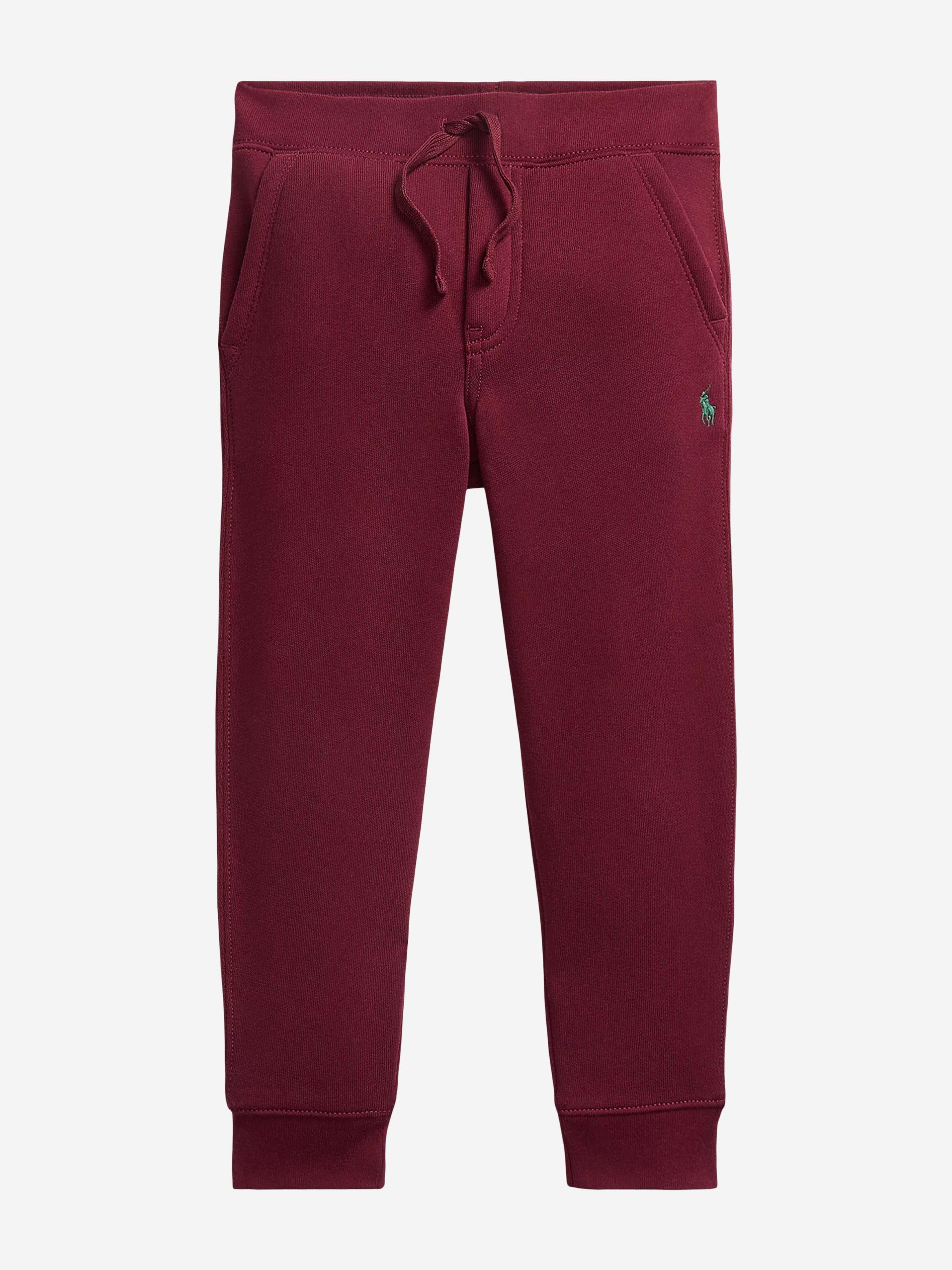 Ralph Lauren Boys Logo Joggers in Red