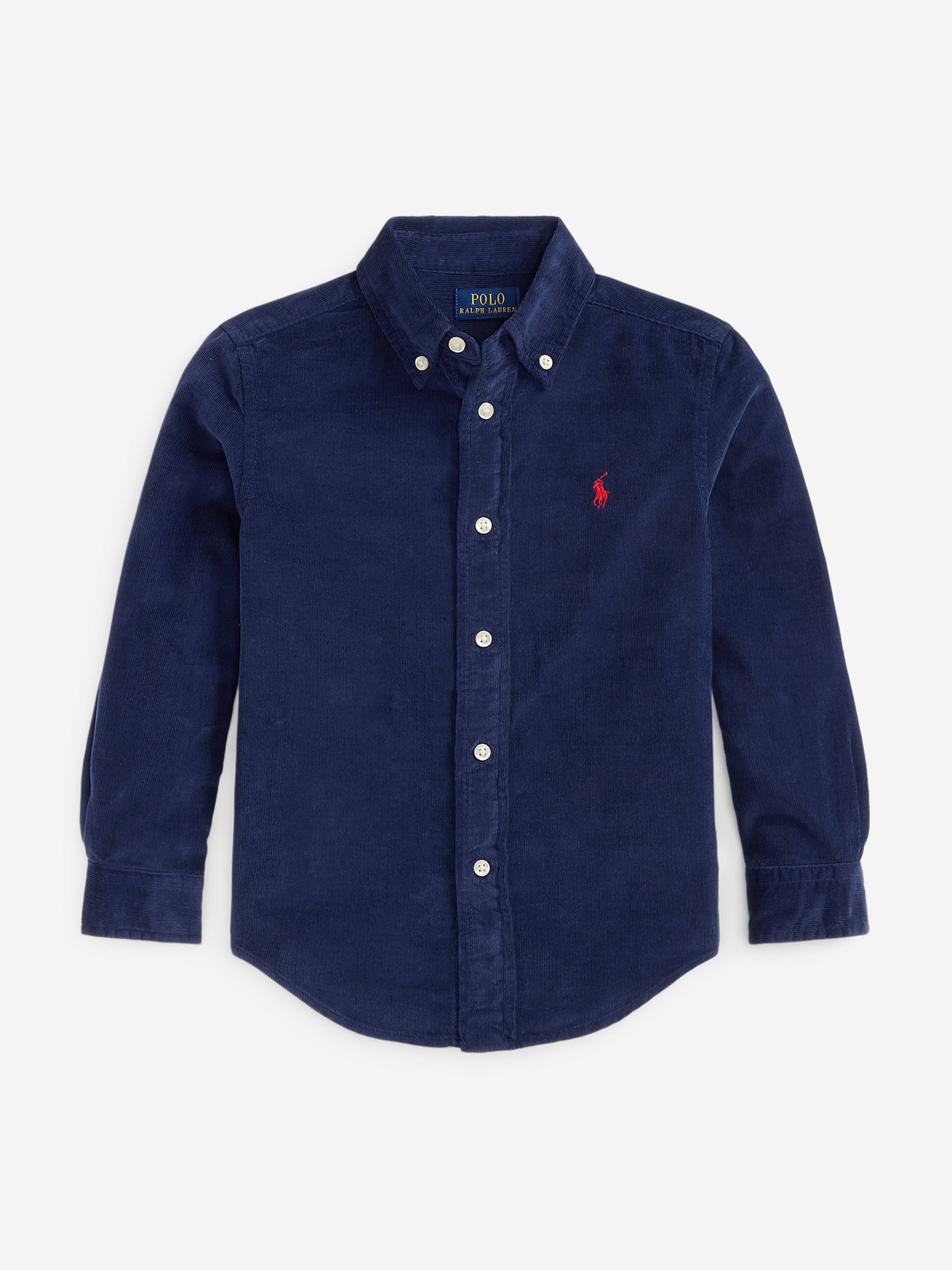 Boys Corduroy Shirt in Navy