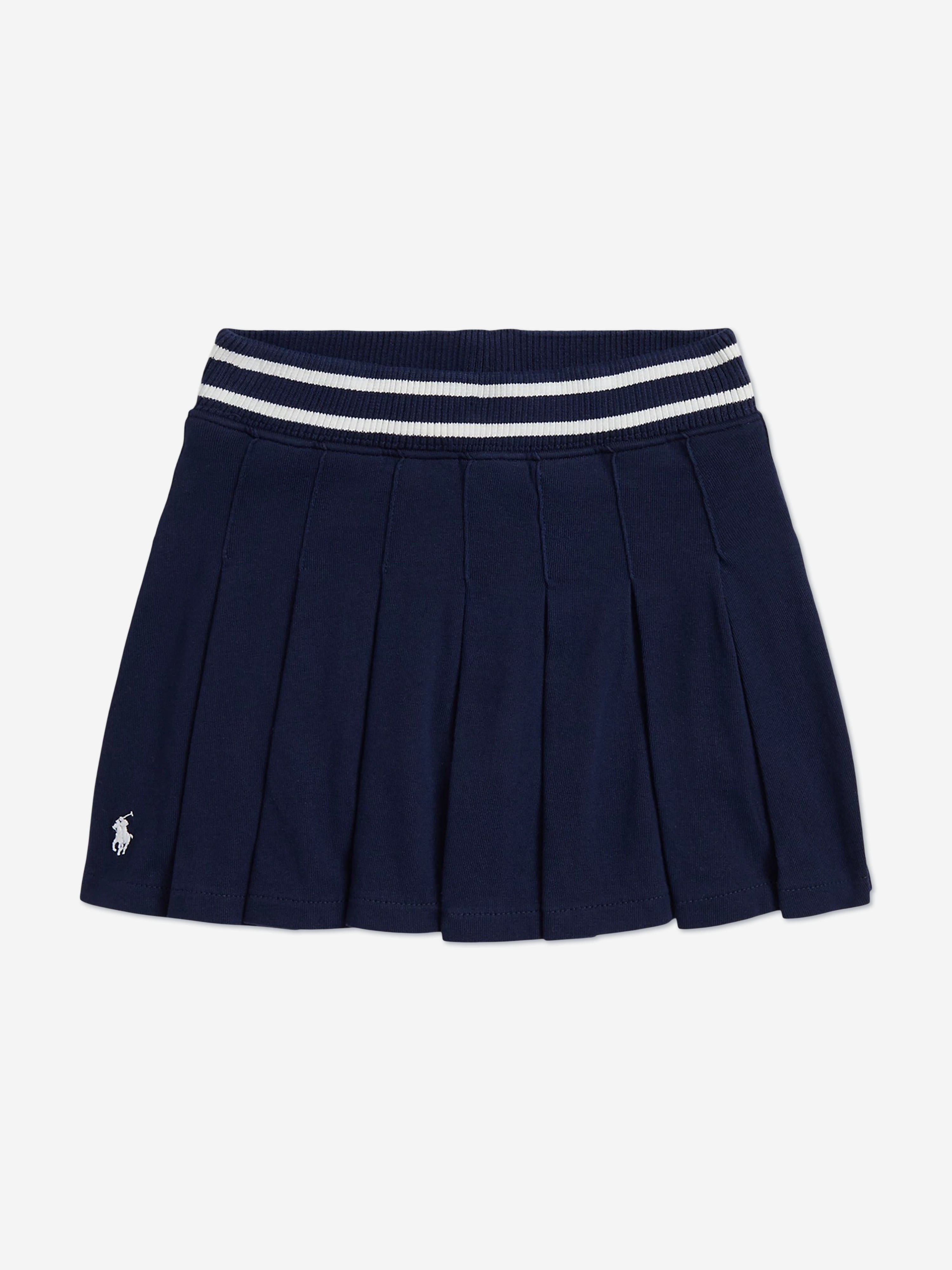 Girls Pleated Skort in Navy