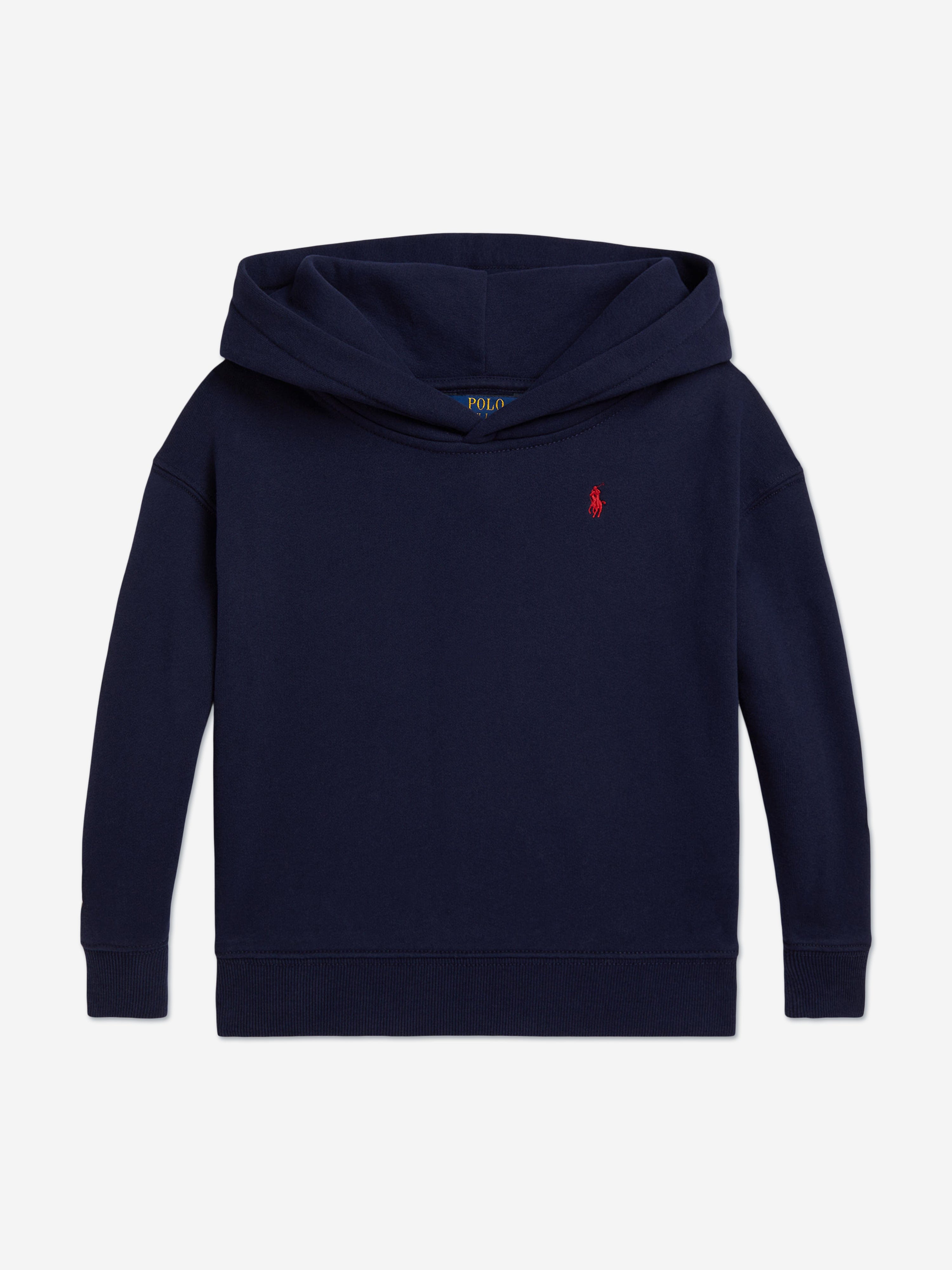 Girls Polo Bear Hoodie in Navy