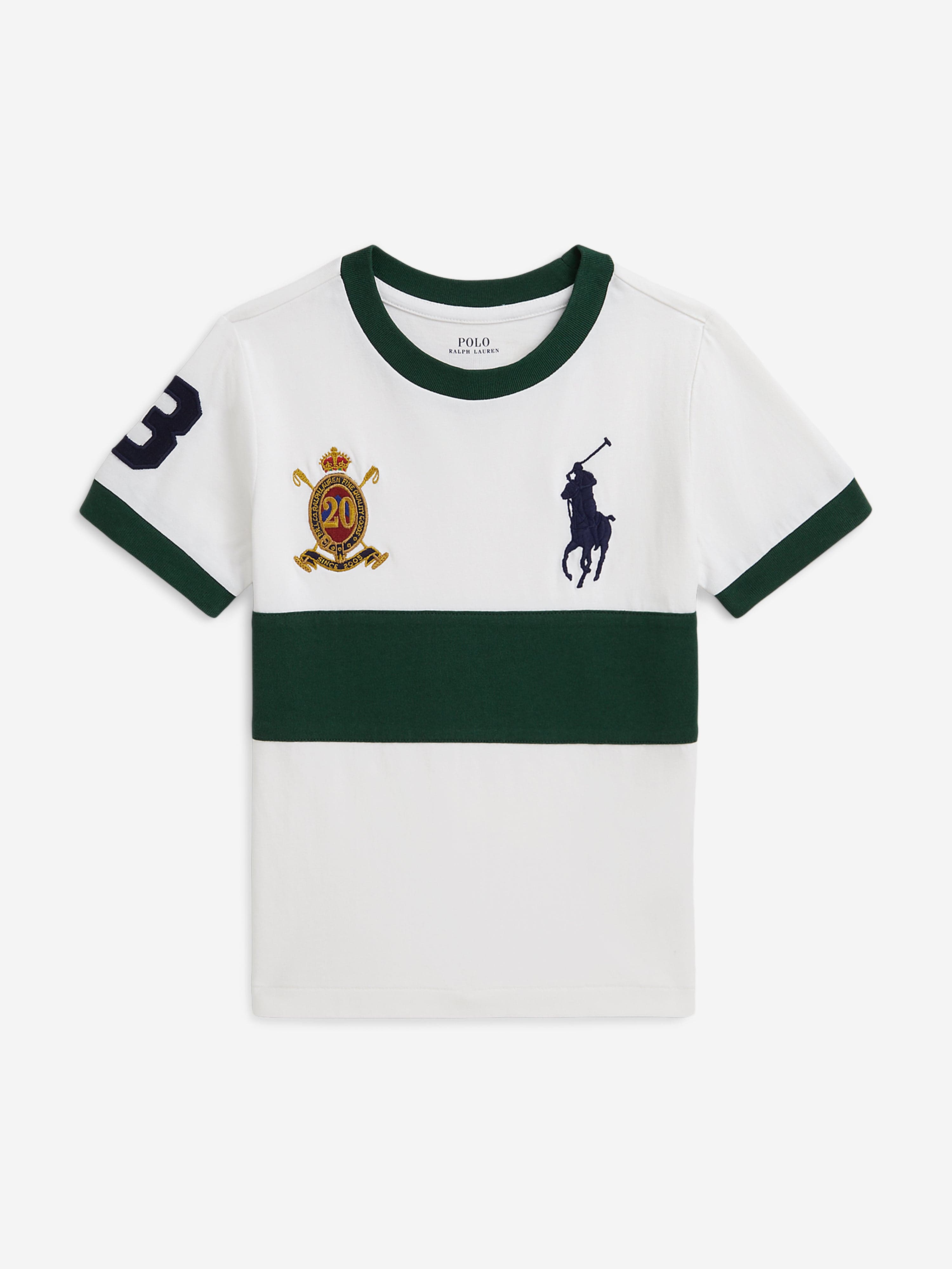 Ralph Lauren Boys Logo Jersey T-Shirt in White