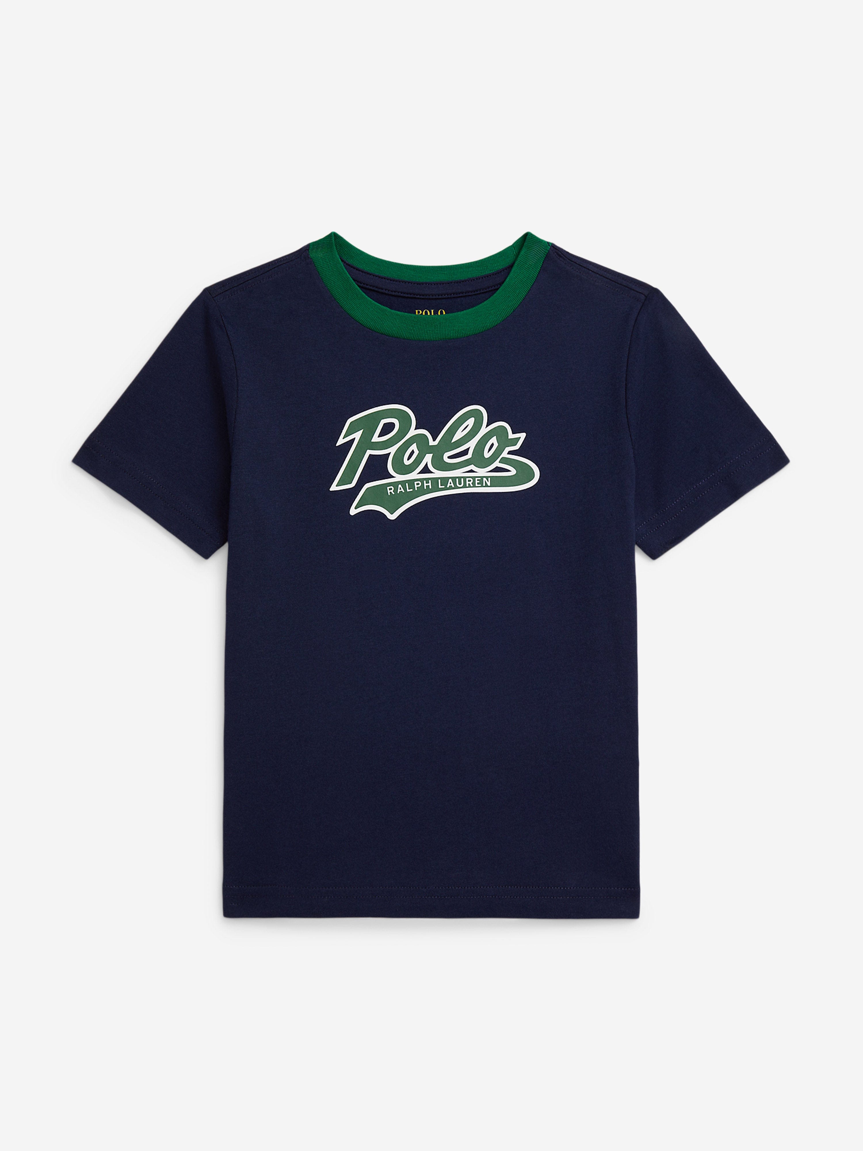 Ralph Lauren Boys Polo T-Shirt in Navy