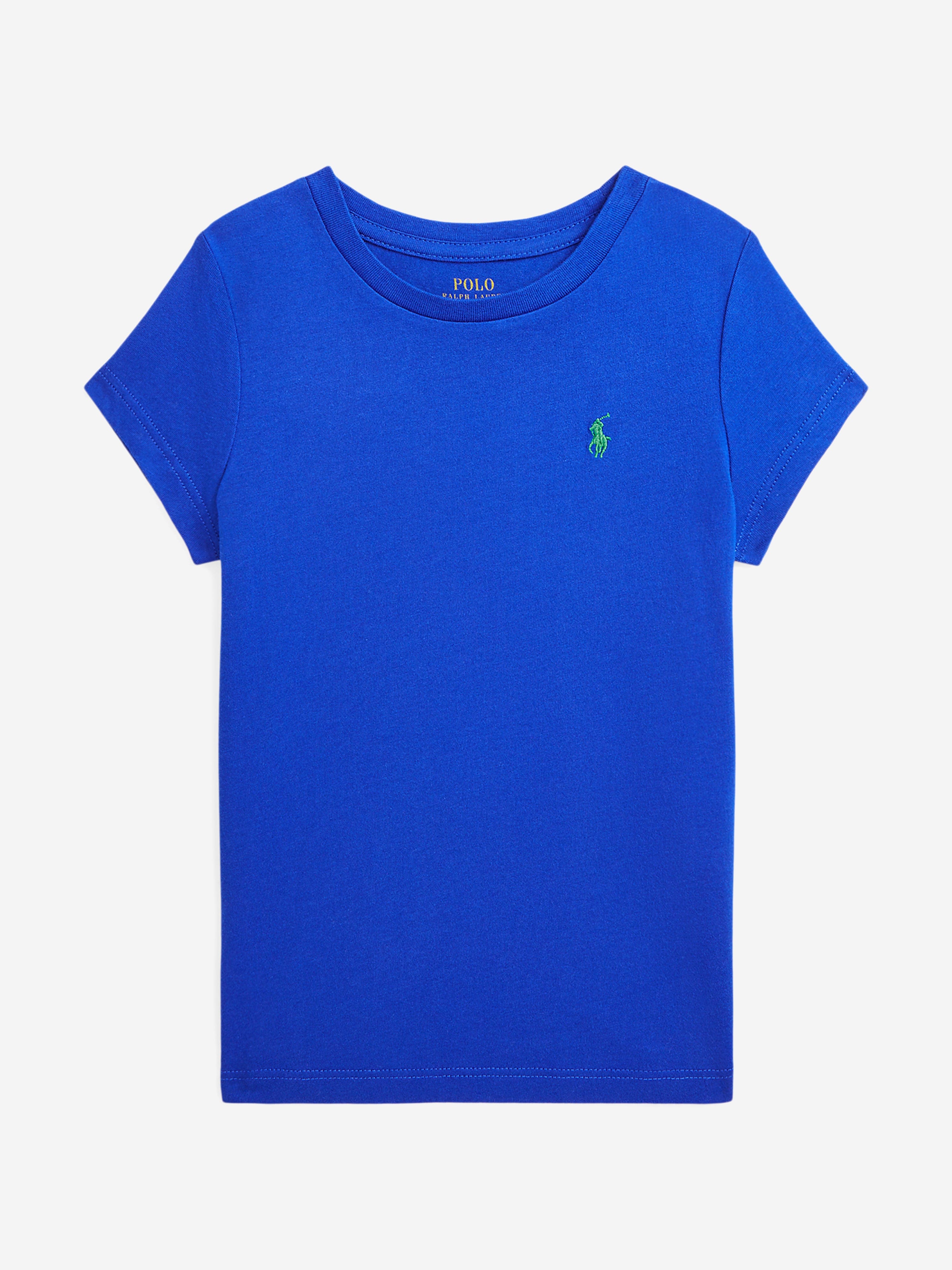 Ralph Lauren Girls Logo T-Shirt in Blue