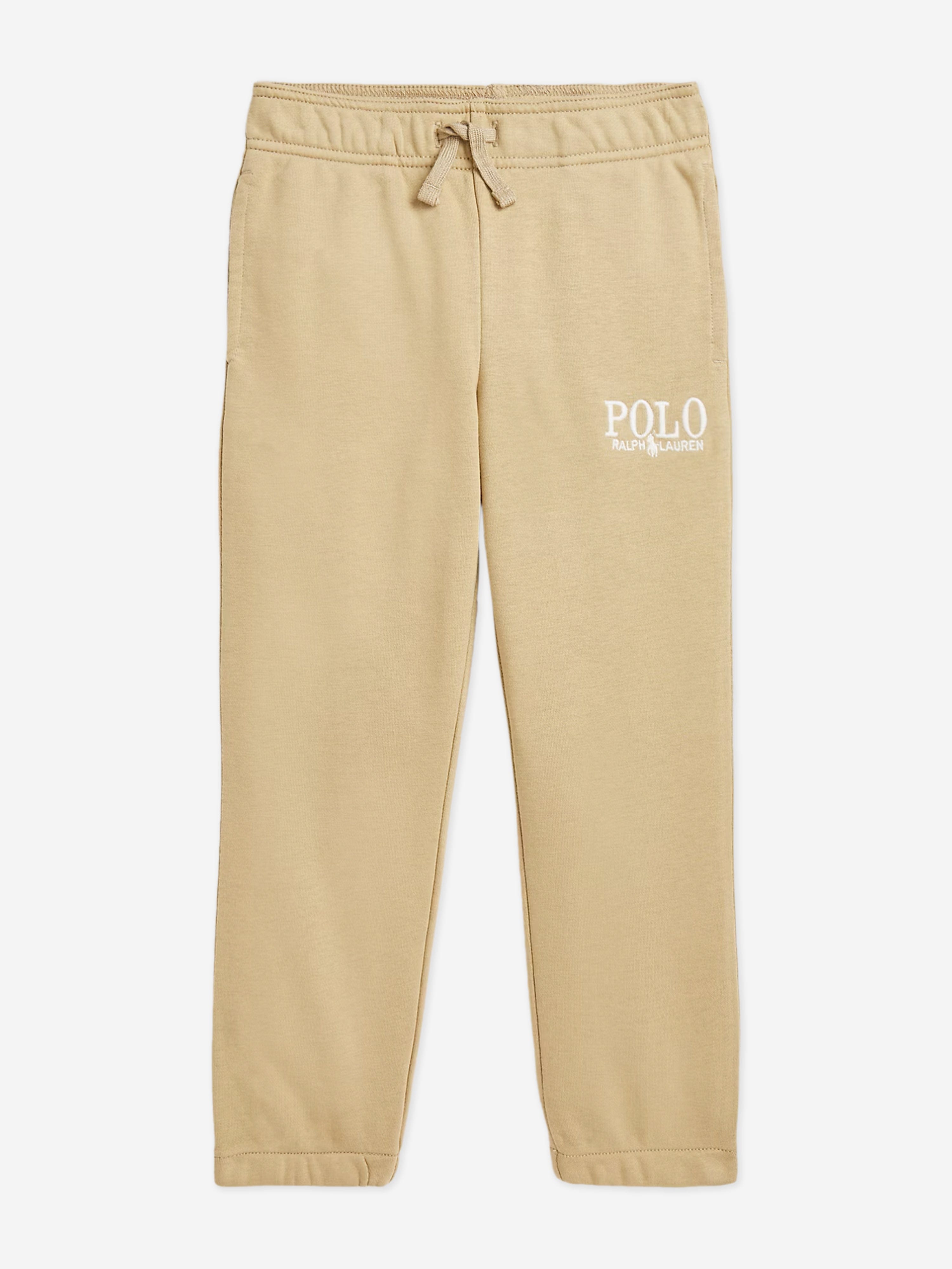 Ralph Lauren Boys Polo Joggers in Beige