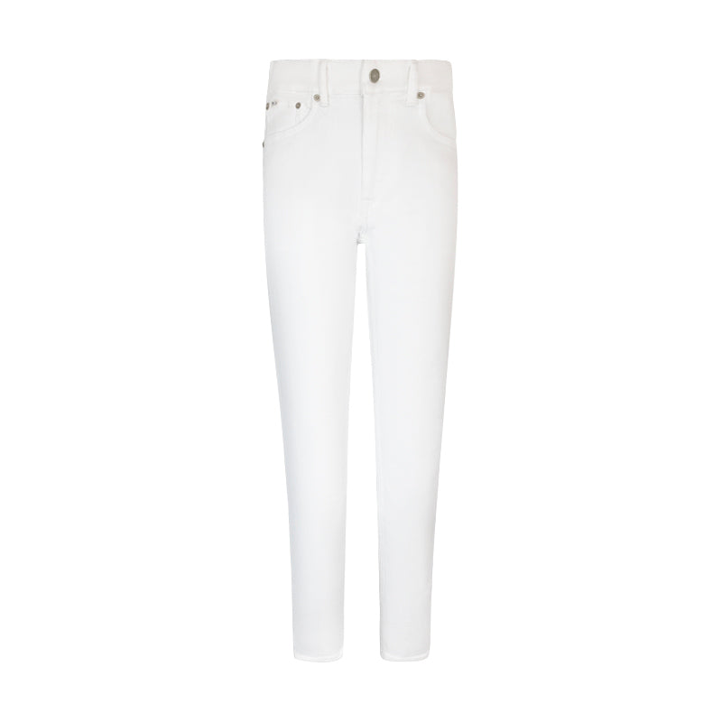 Ralph Lauren Polo Mid Rise Skinny Jeans White Women's