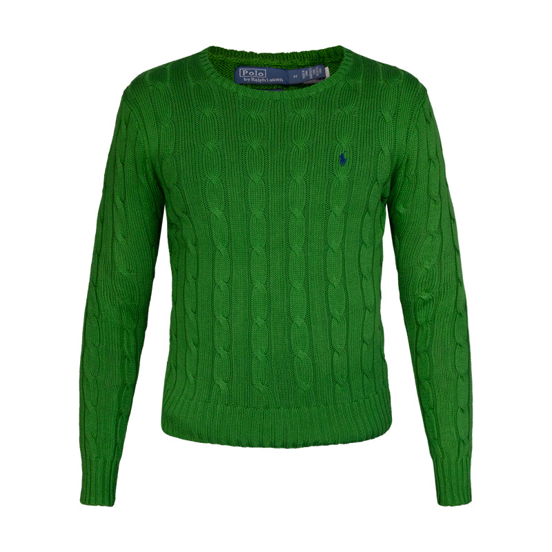 Ralph Lauren Polo Pima Cotton Knit Jumper Green Women's
