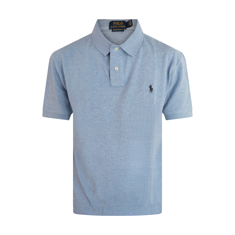 Ralph Lauren Custom Slim Fit Polo Shirt Jamaica Heather Men's
