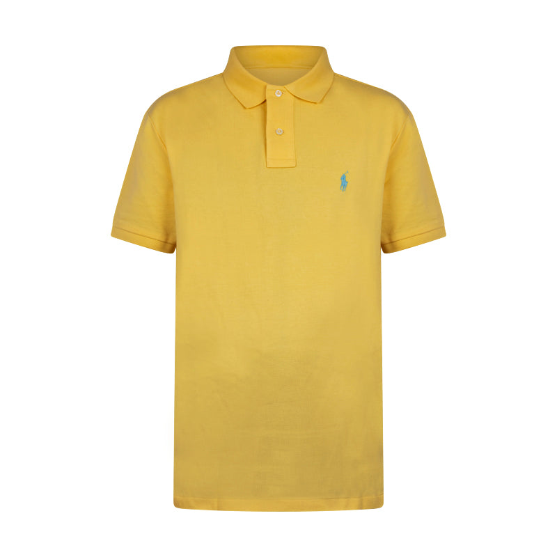 Ralph Lauren Polo Custom Slim Fit Polo Shirt Yellow