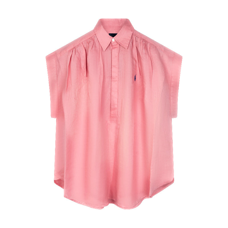 Ralph Lauren Polo Women's Short Sleeved Blouse Pink