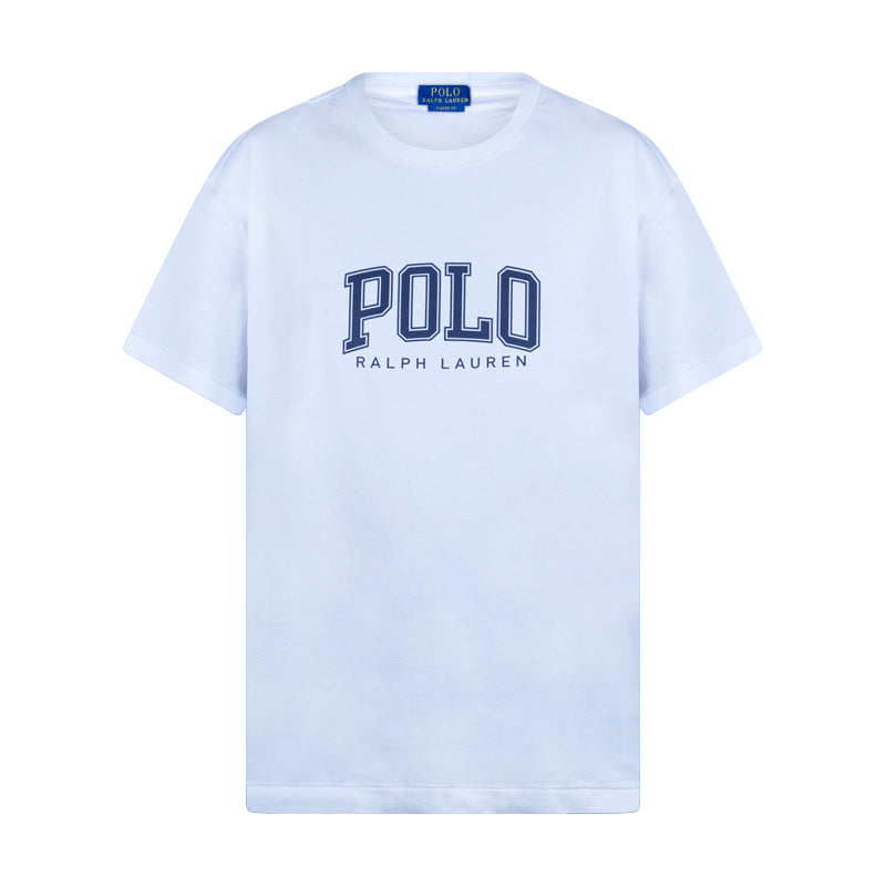 Ralph Lauren Classic Fit Logo Jersey White T-Shirt Men's