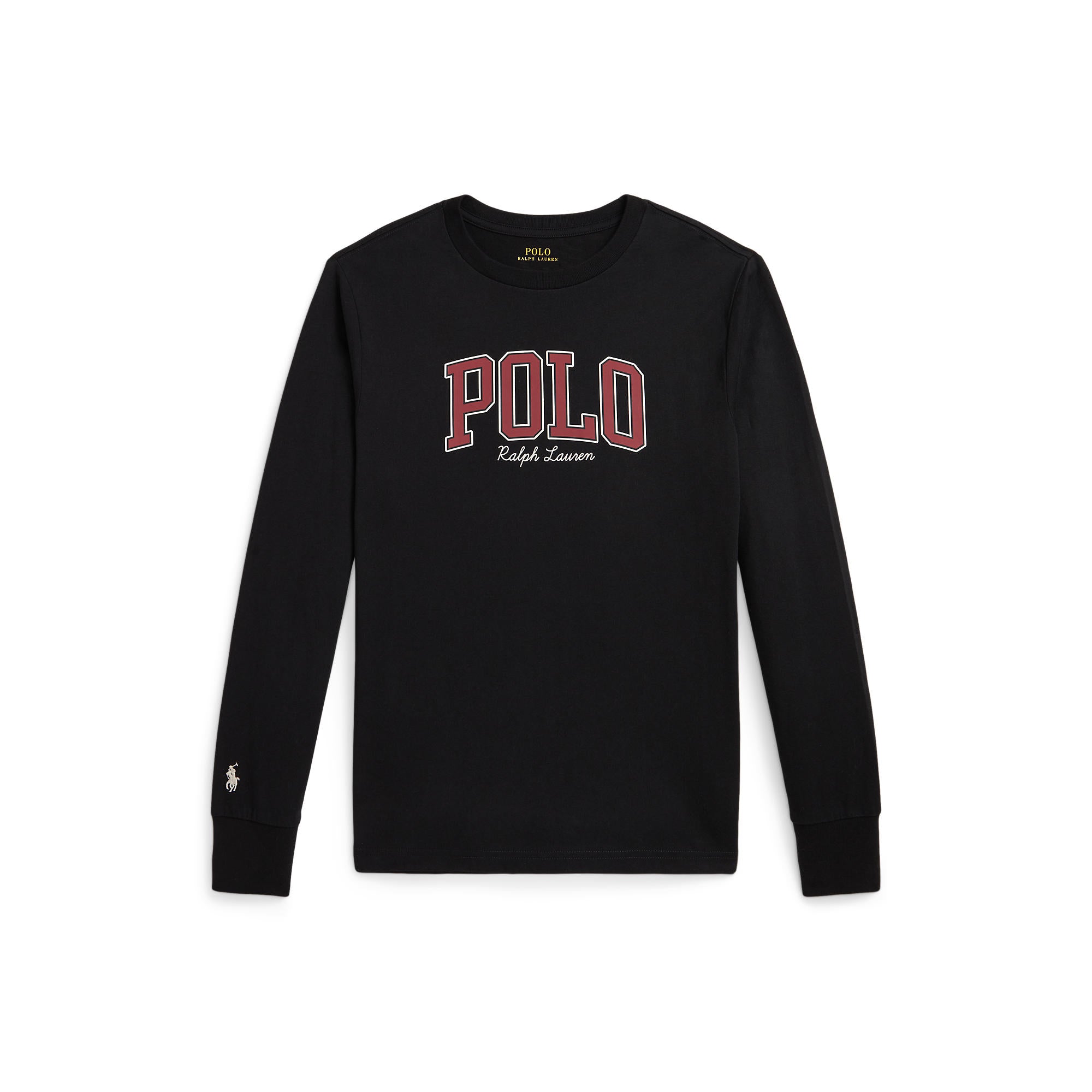Polo Ralph Lauren Boys Logo Cotton Long-Sleeve Tee