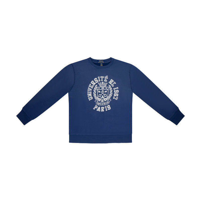 Ralph Lauren Polo Fleece Graphic Boys Jumper Blue