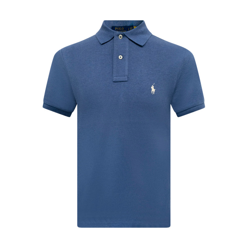 Ralph Lauren Polo Men's Custom Slim Fit Polo Shirt Blue/White