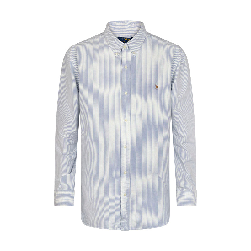 Ralph Lauren Polo Custom Fit Oxford Shirt Blue/White Men's