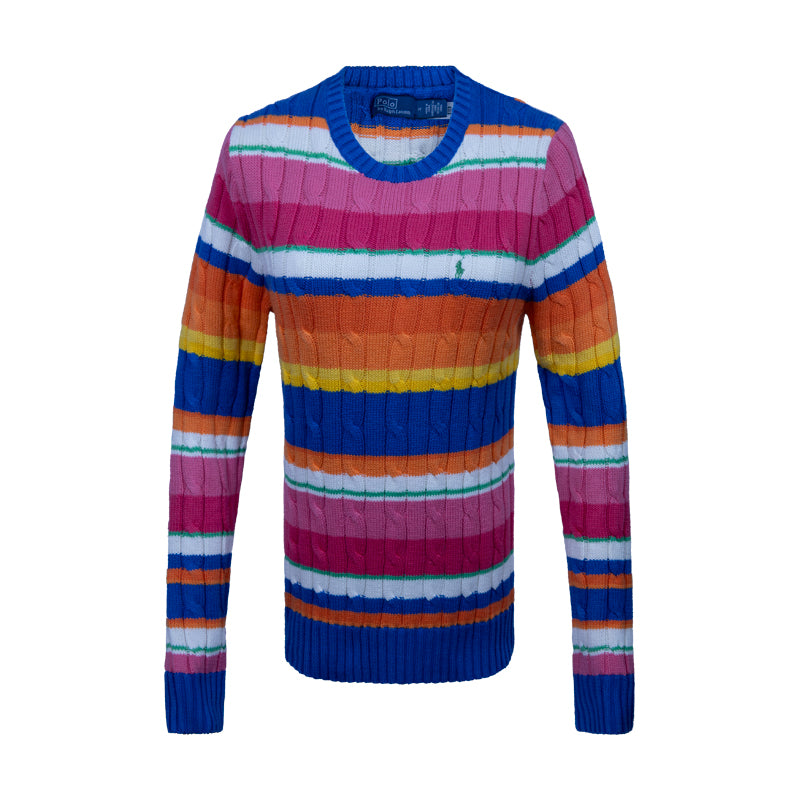Ralph Lauren Polo Multi Colour Striped Knit Jumper Women's