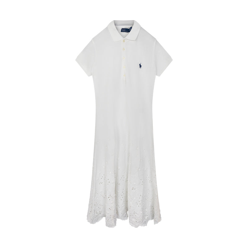Ralph Lauren Polo Shirt Dress White Women's