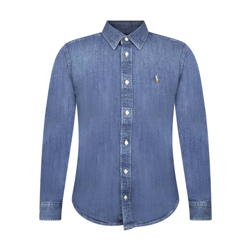 Ralph Lauren Polo Slim Fit Denim Shirt Blue Women's